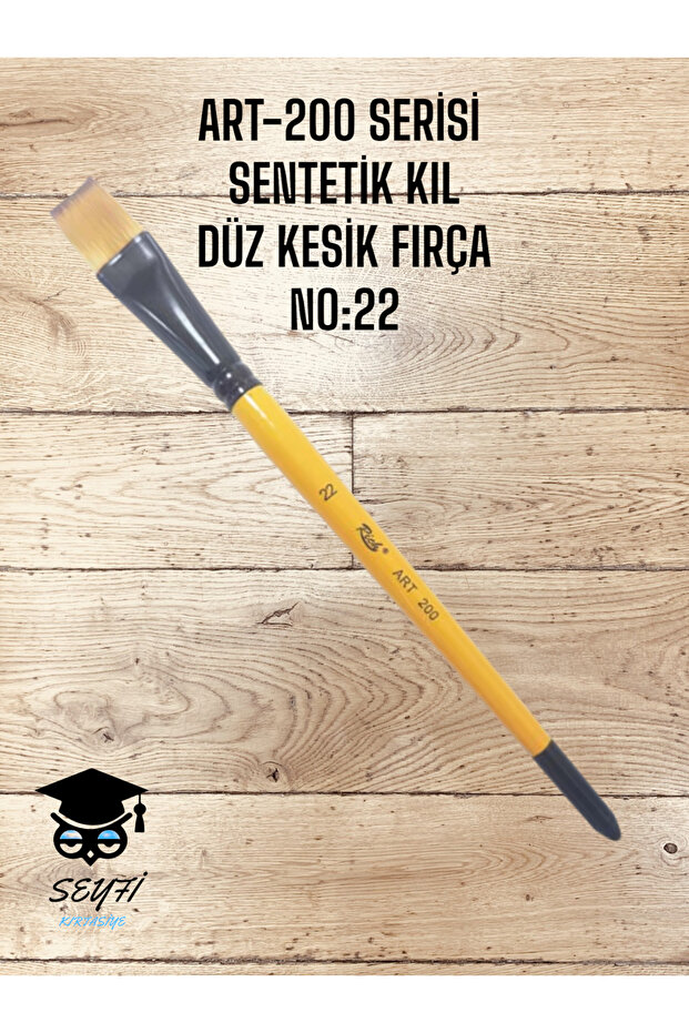 ART-200 SERIES SYNTHETIC FLAT CUT GLAZE BRUSH NO:22