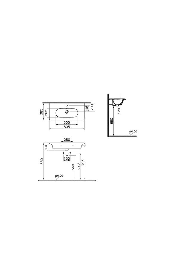 7792B003-0001 Zentrum Dar Etejerli Lavabo - 2