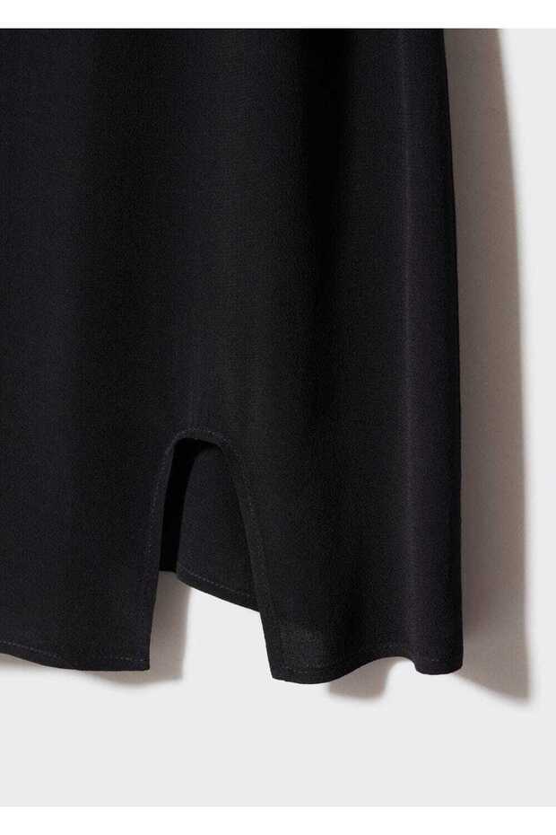 Yan yırtmaçlı elbise - 5