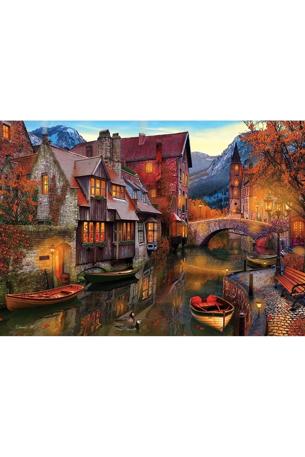 Art Puzzle Channel Length Houses 2000 Pieces Puzzle 96x68 cm