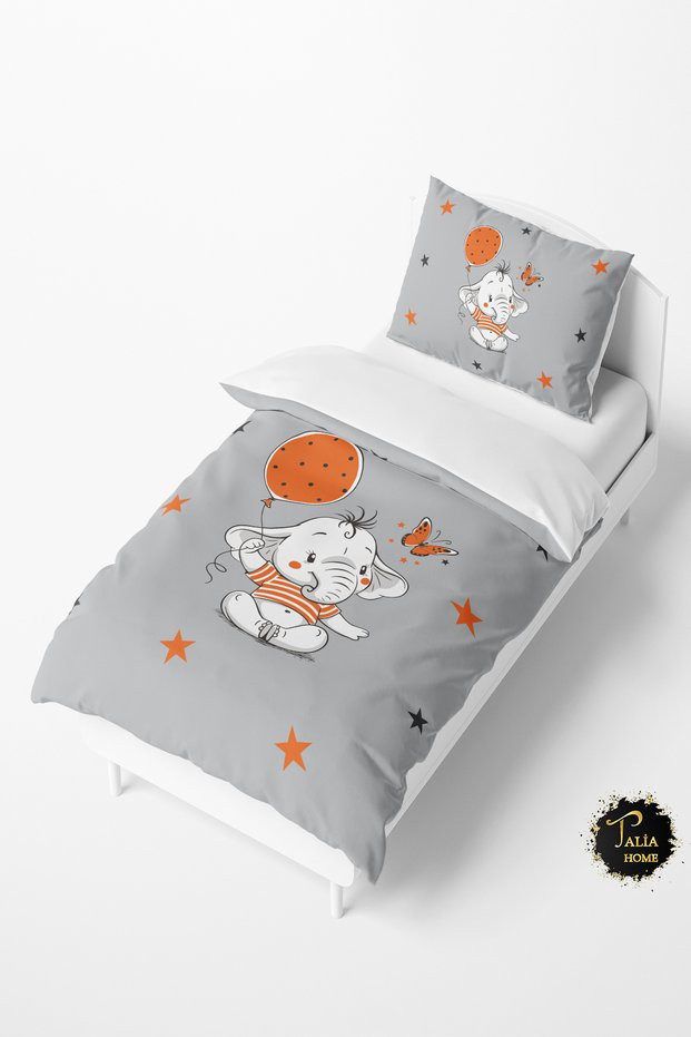 Orange Balloon Baby and Kids Duvet Cover Set TLAN-140