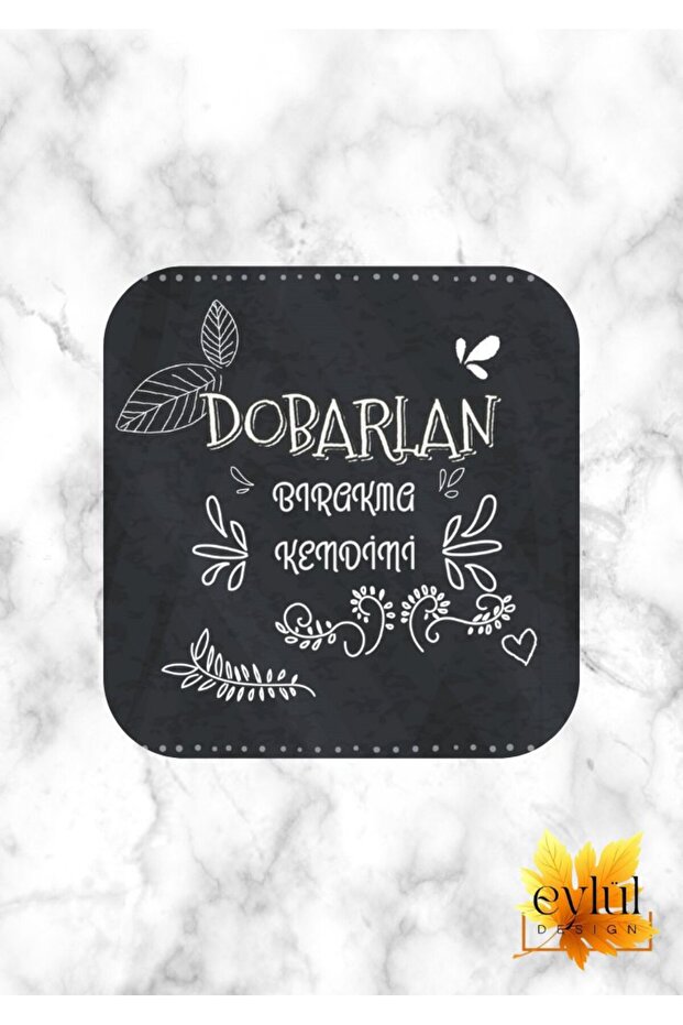 Dobarlan ترك تصميم مخصص مطبوع MDF قاعدة أكواب مربعة عالية الجودة