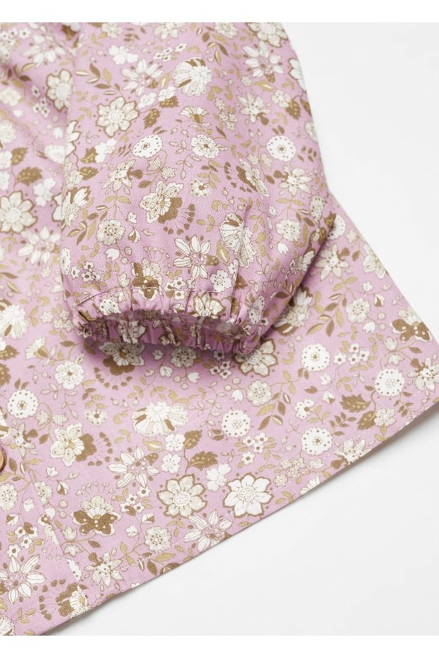 Çiçek desenli bluz - 7