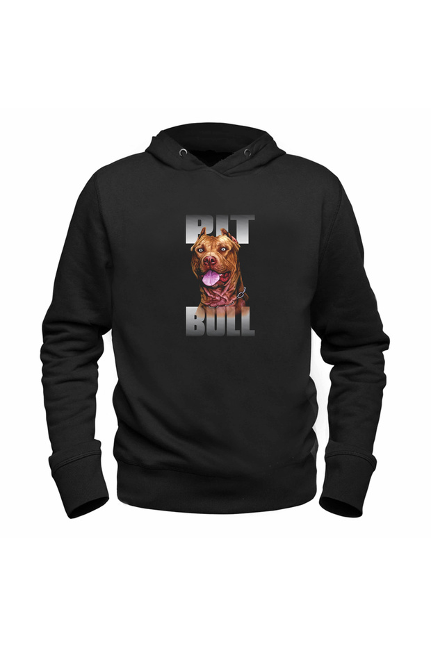 سويت شيرت أسود مطبوع للأطفال من Pitbul
