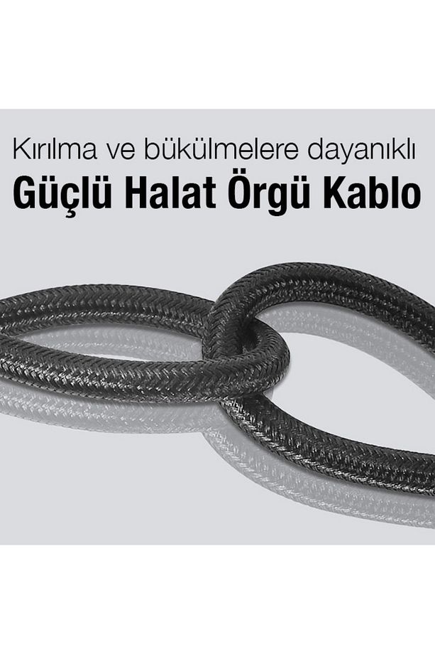 Led Işıklı QC 3.0 65W Type-C To Type-C Hızlı Şarj ve Data Kablosu 1 Metre - 3