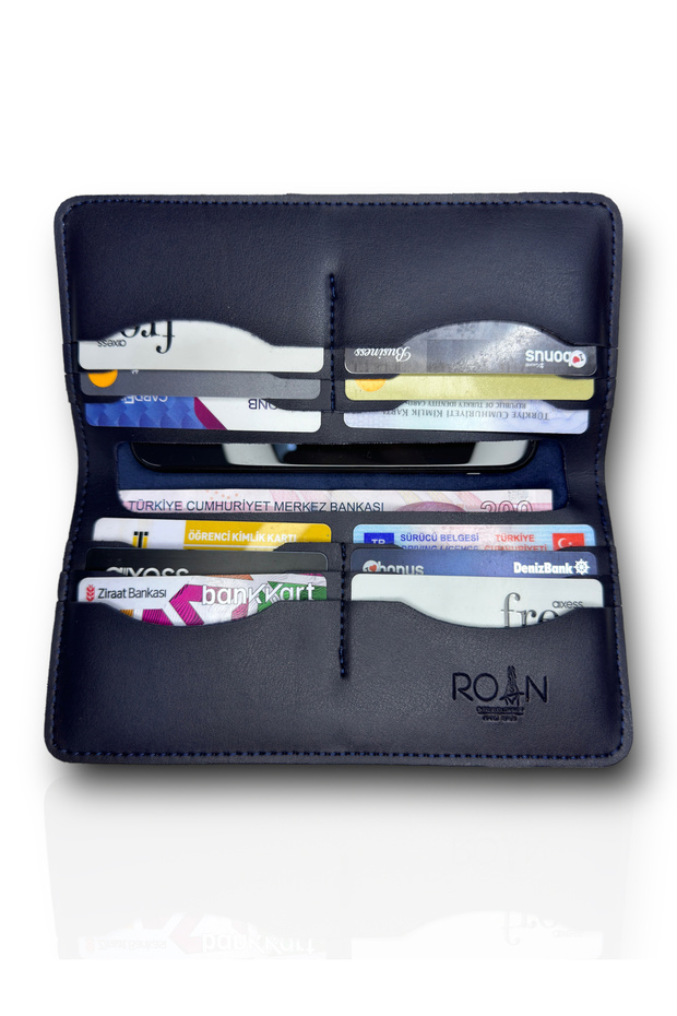 Vegan Men's Phone Wallet - Turkey Production, 1stQuality Vegan Leather with Color Options!