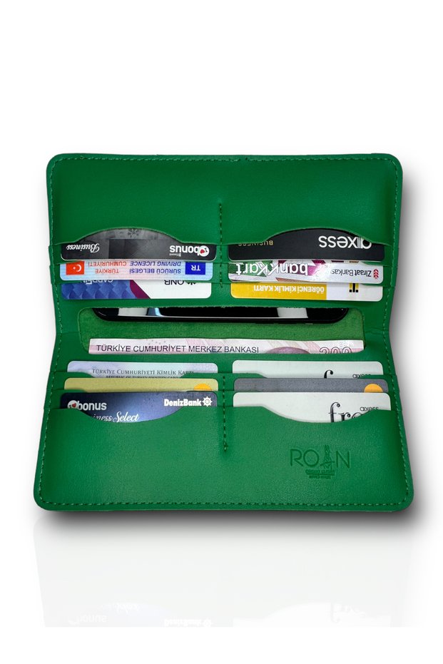 Vegan Men's Phone Wallet - Turkey Production, 1stQuality Vegan Leather with Color Options!