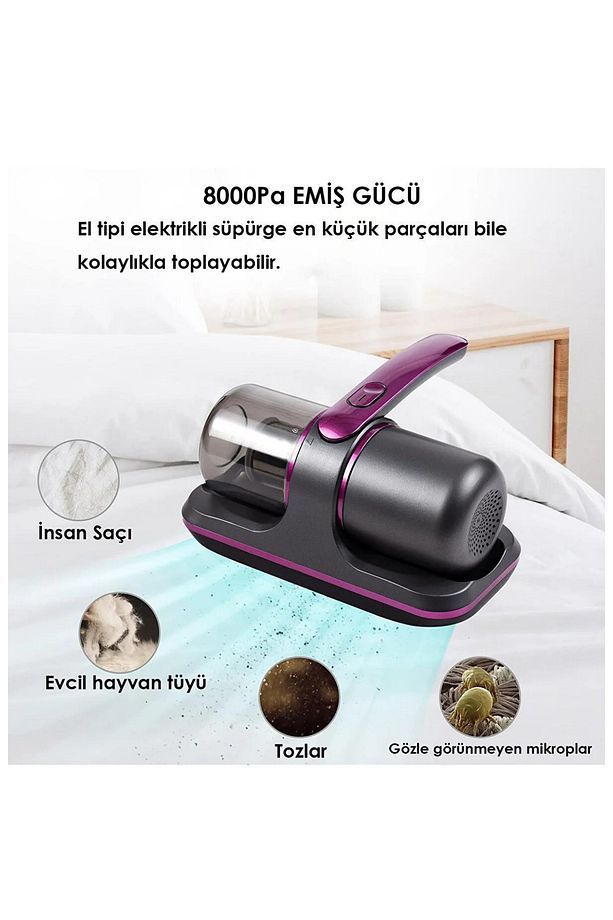 Şarjlı Gold Uv-c Işınlı 100w Akar Temizleme Şarjlı El Süpürgesi - 7