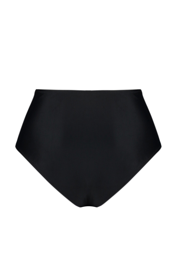 Siyah V Kesim Hipster Yüksek Bel Bikini Altı TBESS20BA0248 - 6