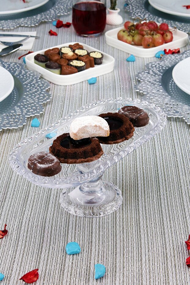 رف العرض البيضاوي ذو القدمين - 6