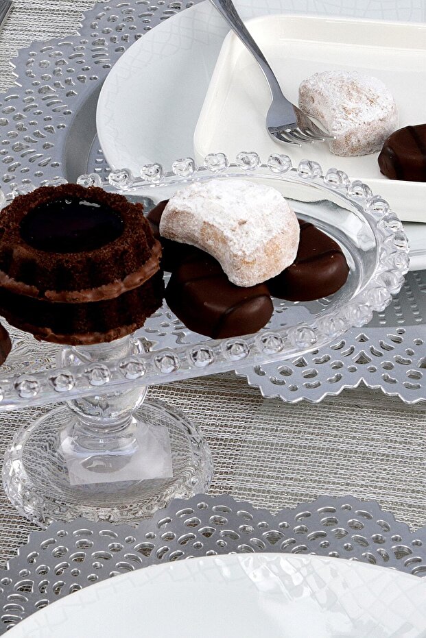 رف العرض البيضاوي ذو القدمين - 2