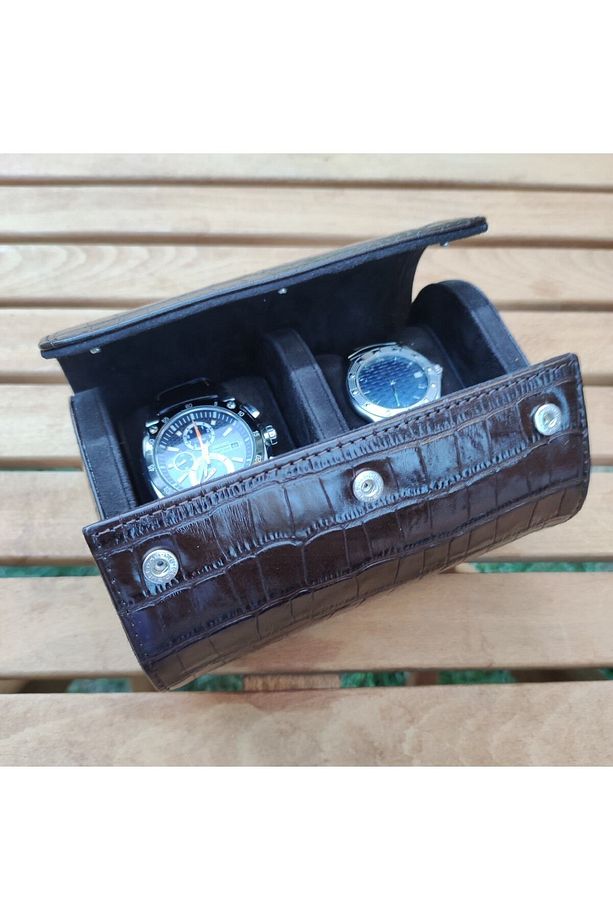 Deri Saat Kutusu Rolex Kutusu Saat Rollu Watch Roll Longines Kutusu Watch Box - 5