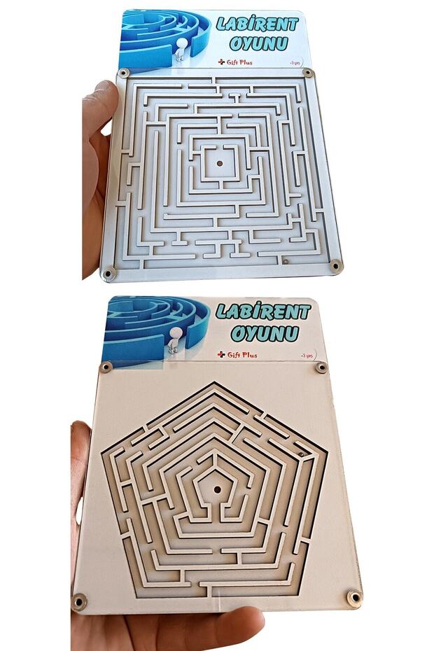 مجموعة لعبة ميزان المتاهة - مربعة وخماسية - 2