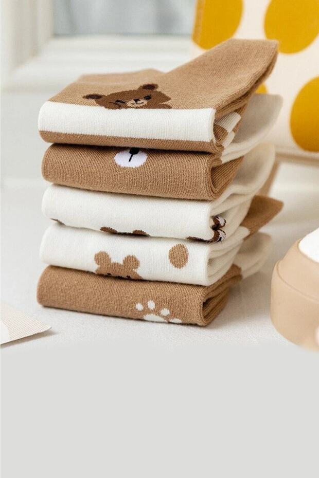 5' Li Sevimli Kadın Patik - 2