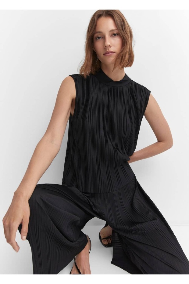 Pilili wideleg pantolon - 5