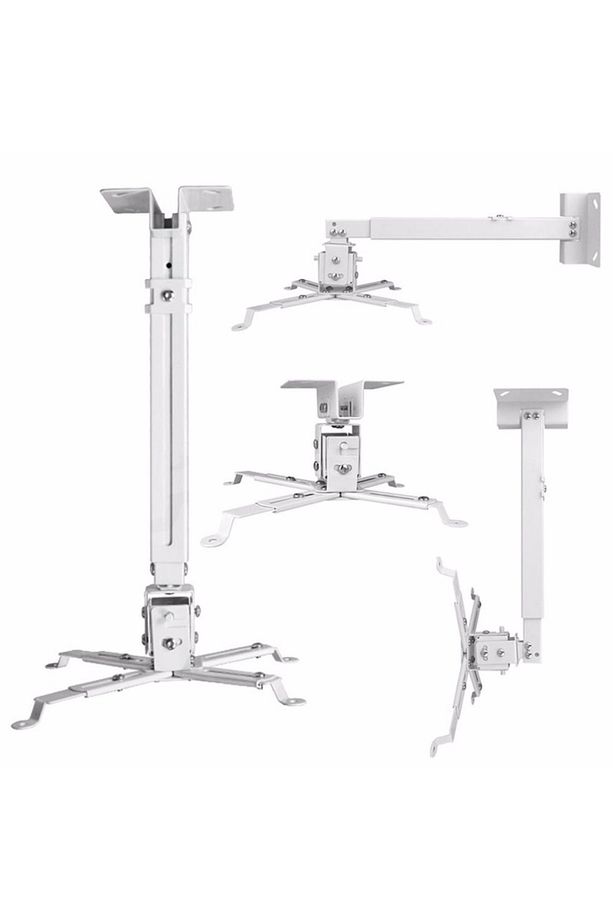 H18 18-32 Cm Teleskopik Ayarlanabilir Tavana Duvara Monte Projeksiyon Askı Aparatı - 3