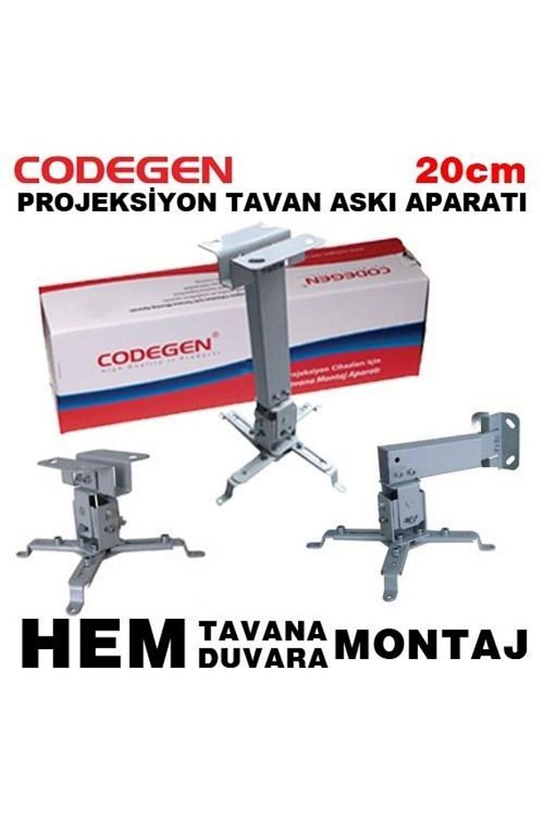 H18 18-32 Cm Teleskopik Ayarlanabilir Tavana Duvara Monte Projeksiyon Askı Aparatı - 7