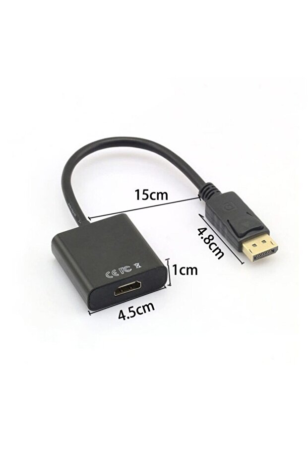 Cdg-cnv36 0.15metre Dp-hdmı Görüntü Adaptörü Siyah - 3