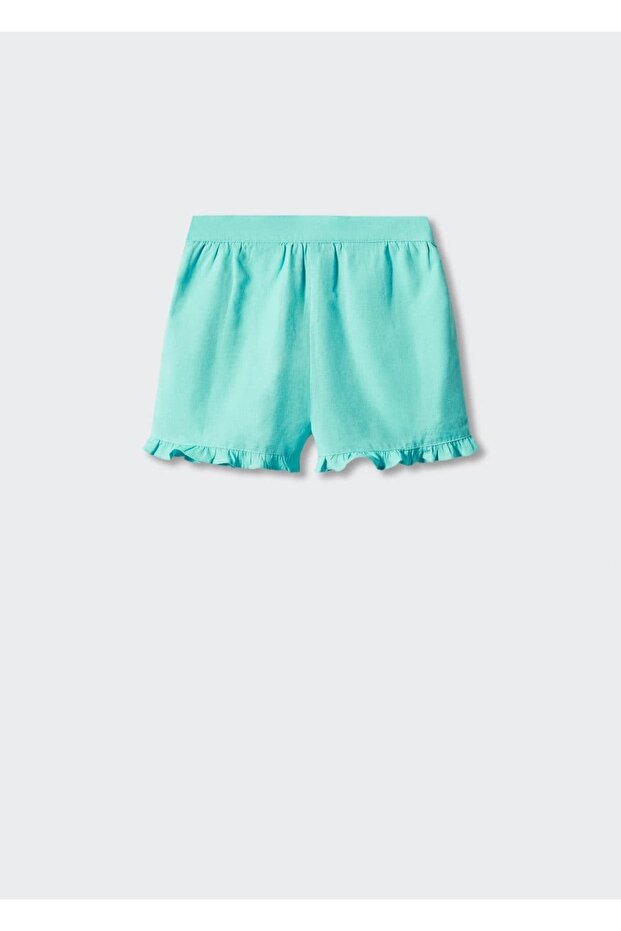 Büzgü detaylı şort - 3