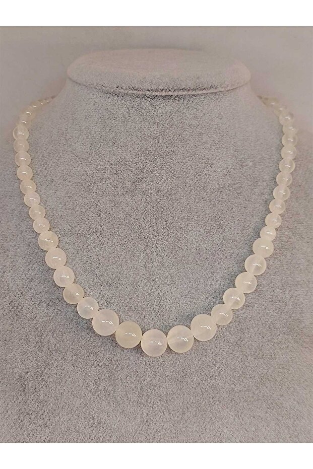 Selenite Stone Design Necklace (46020)