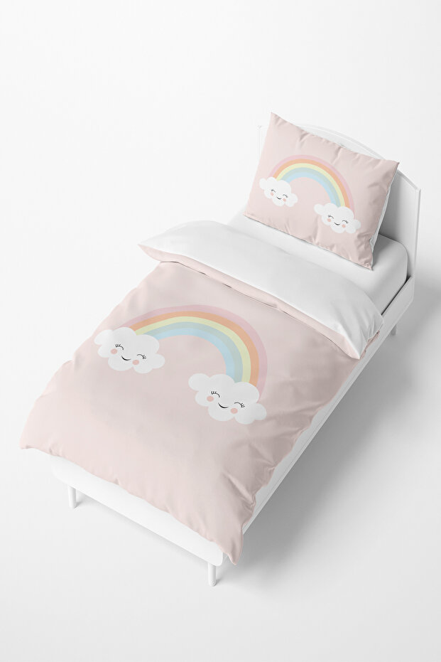 Rainbow and Cute Cloud Pattern Kids and Baby Bedding Set Tlan-242