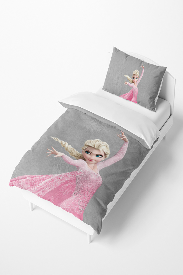 Gray Elsa Kids and Baby Duvet Cover Set TLAN-274