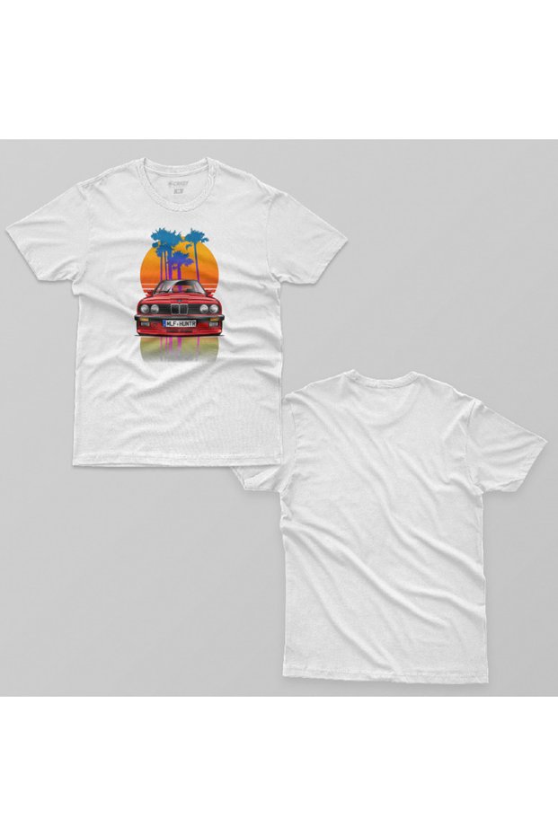 Ανδρικό μπλουζάκι Bmw Red E30 M3 Sunset