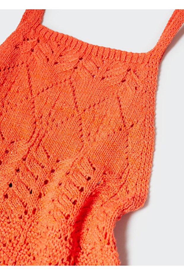 Halter Yaka Triko Elbise - 5