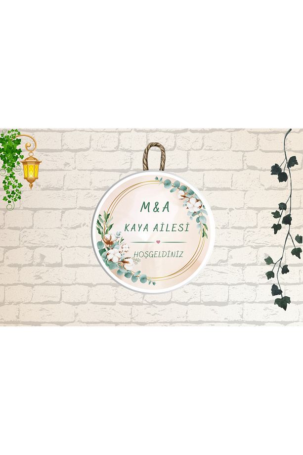 Modern Dekoratif Kapı Süsü - Dijital Ahşap Baskı - Kişiye Özel Tasarım Kapı Süsü - 1