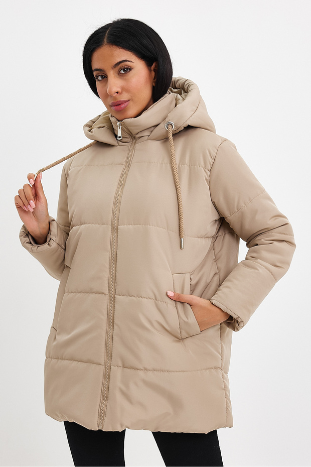 Hooded Oversize Puffer Jacket Rd24kb025163