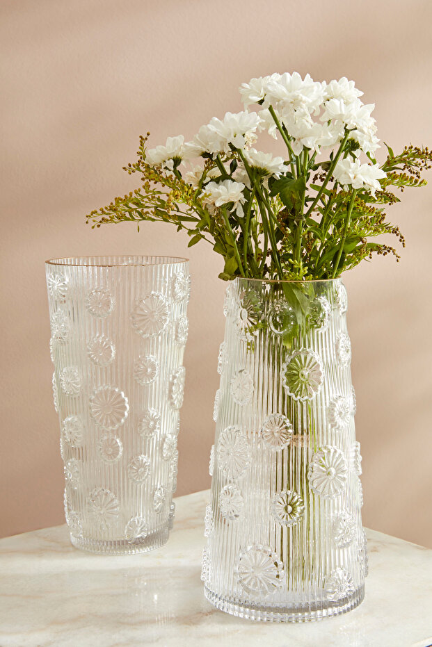 Şeffaf Cam Vazo - 2