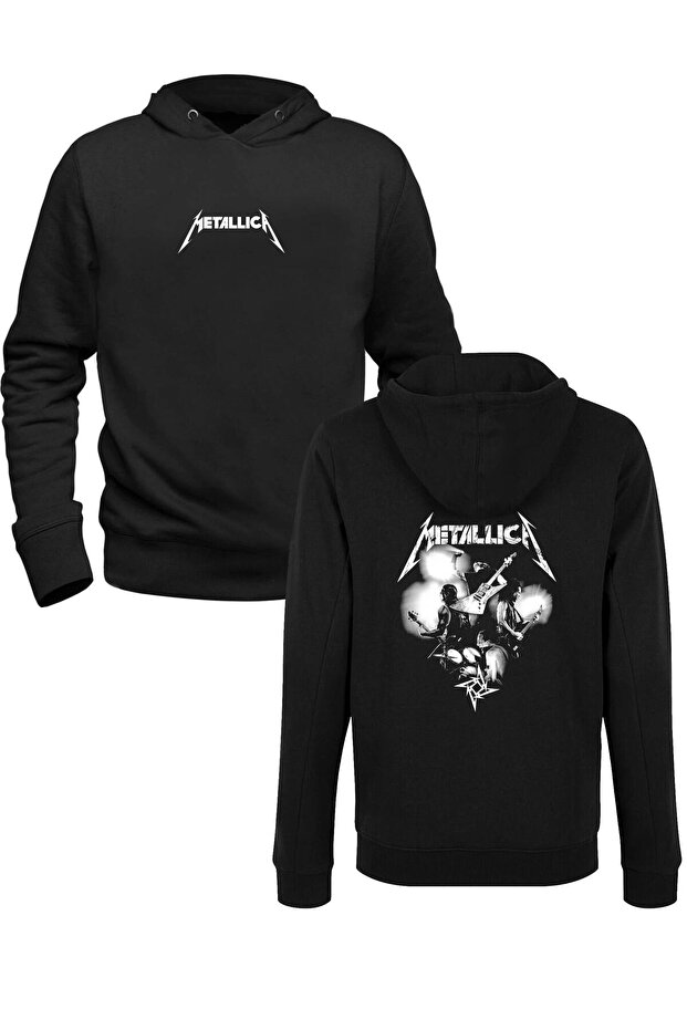 Metallica Printed Black Front and Back Printed Children's Sweatshirt