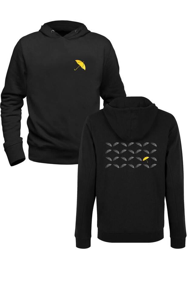 How I Met Your Mother Picture Printed Black Front Back Children's Printed Sweatshirt