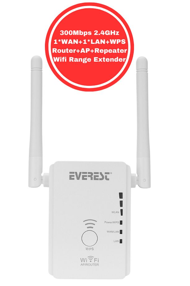 300mbps 2.4ghz 1*wan 1*lan Wps Router Ap Repeater Wifi Range Extender - 1