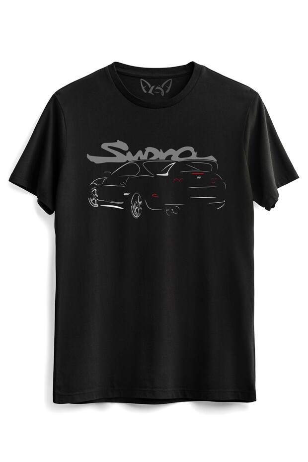 Supra Picture Digital Printed Children's Black T-shirt