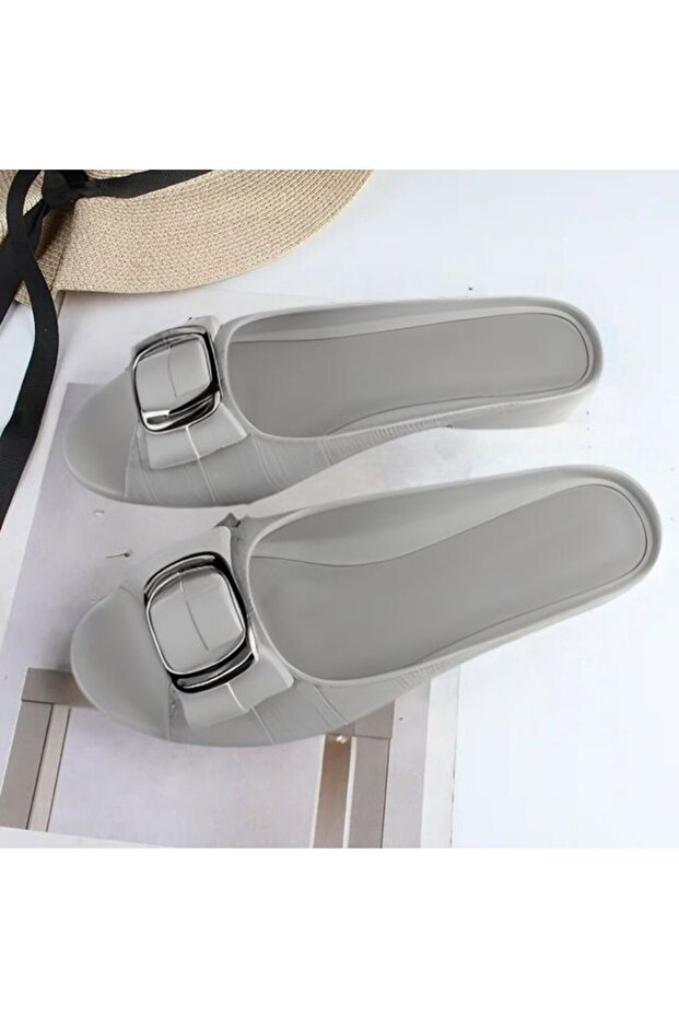 Women's Soft Sole Colorful Buckle Non-Slip Model Slippers