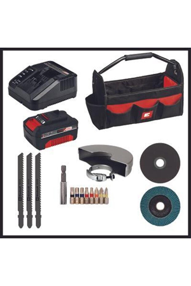 EİNHELL TE TK 18/3 Lİ KİT ( JS+CD+AG) AKÜLÜ ALET SETİ - 5