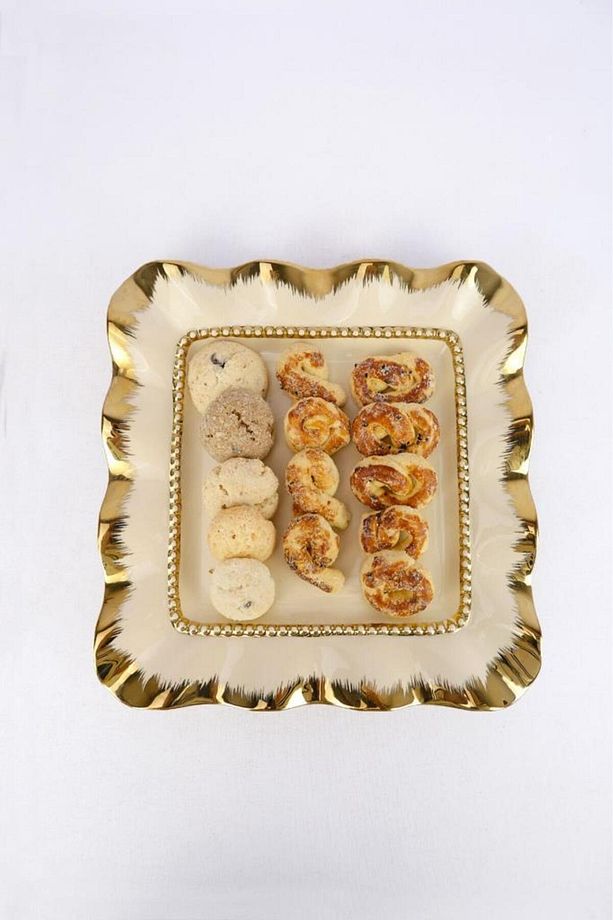 Avangarde Porselen Kare Sunum Ve Servis Tabağı 26 Cm Gold – Gbo 055 C320.113 - 4