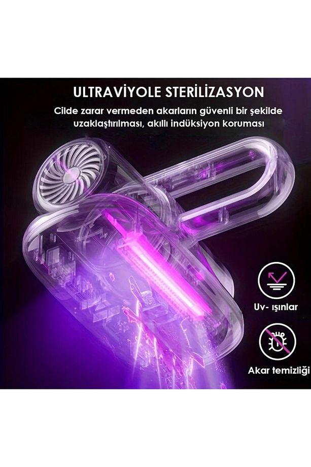 Şarjlı Gold Uv-c Işınlı 100w Akar Temizleme Şarjlı El Süpürgesi - 3