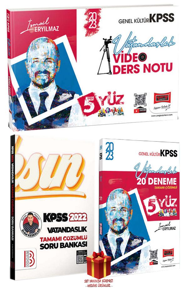 Yargı KPSS Vatandaşlık Video Ders Notu+Benim Hocam Vatandaşlık Soru Bankası+Vatandaşlık 20 Deneme - 1