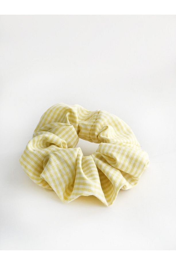 Çeşitli Renklerde 7'li Pötikare Scrunchie Toka Seti - 5