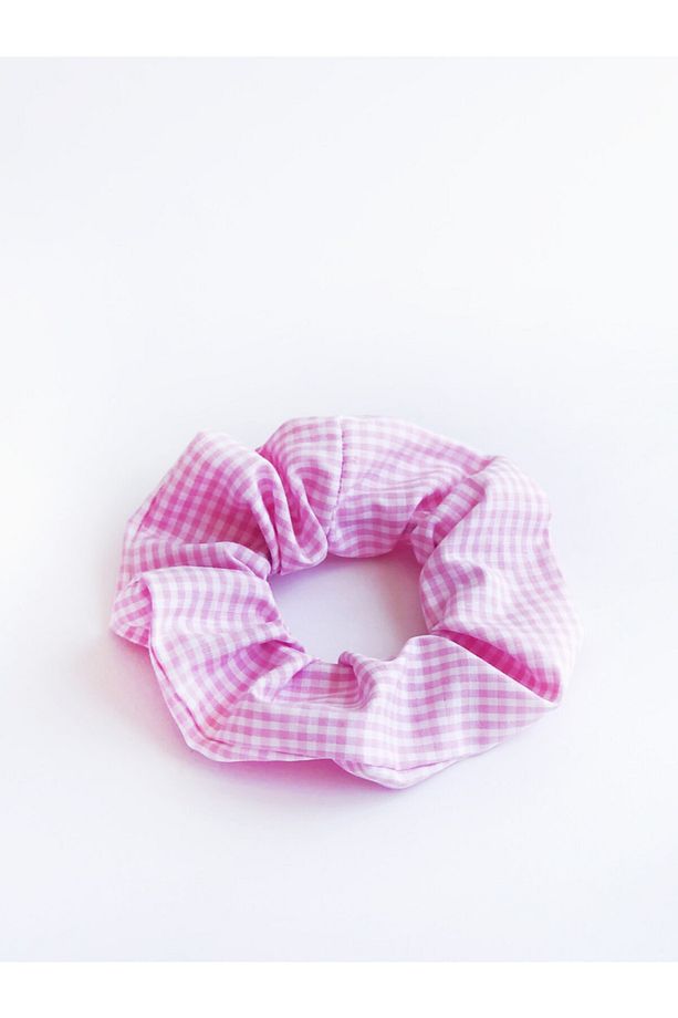 Çeşitli Renklerde 7'li Pötikare Scrunchie Toka Seti - 6