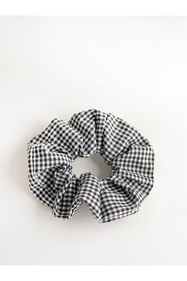 Çeşitli Renklerde 7'li Pötikare Scrunchie Toka Seti - 8