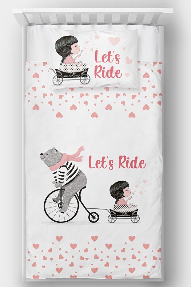 Single Bedspread Bear And Girl