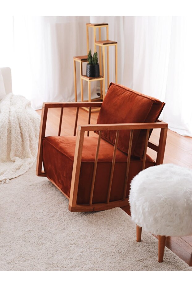 Ahşap Sallanan Berjer - 1