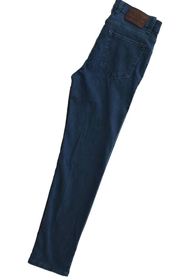 Erkek Mavi Regular Fit Yüksek Bel Kot Pantolon - 1