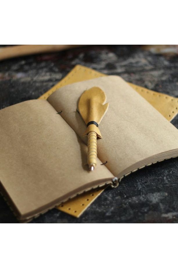 Kudüs El Yapımı Deri Defter - 2