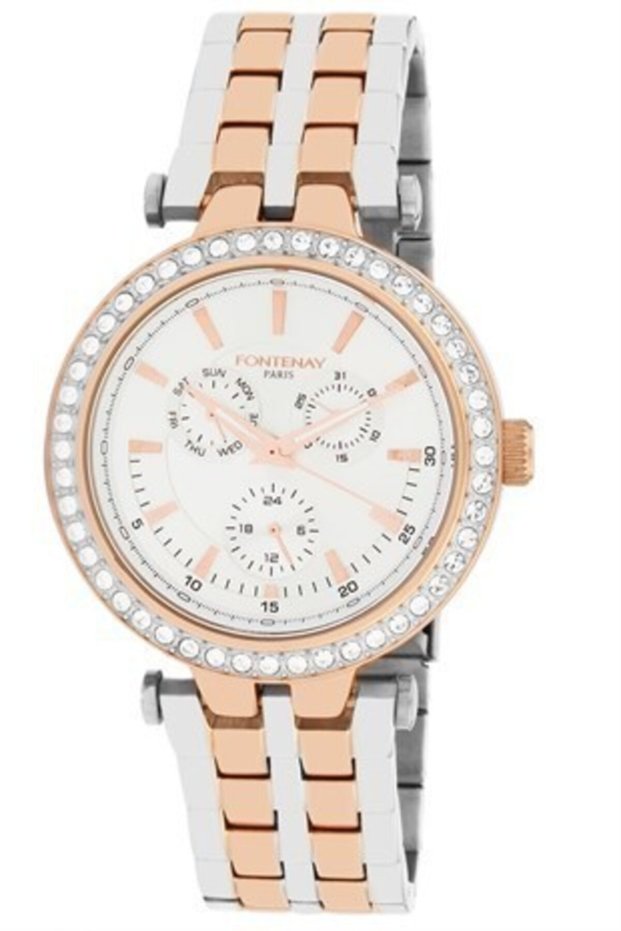 Women's Rose White Steel Wristwatch Fn.4029.2Vsv