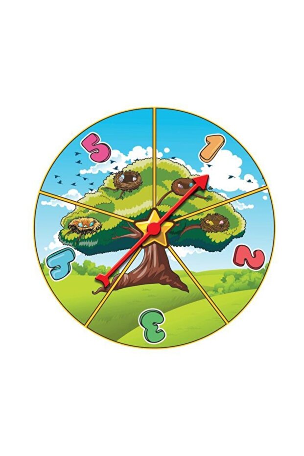 Çarkı Çevir Kartlarla Kuşları Yuvalarına Yerleştir Yap Boz Puzzle - 5