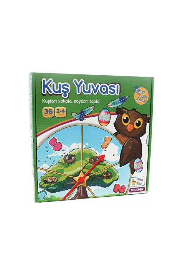 Çarkı Çevir Kartlarla Kuşları Yuvalarına Yerleştir Yap Boz Puzzle - 6